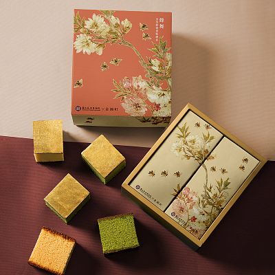 Product info: 蜂舞金箔蜂蜜蛋糕禮盒-小